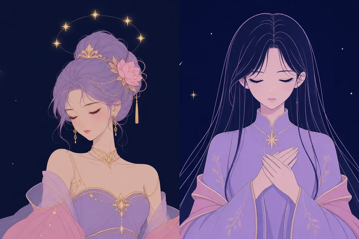 昴宿と亢宿のイメージイラスト