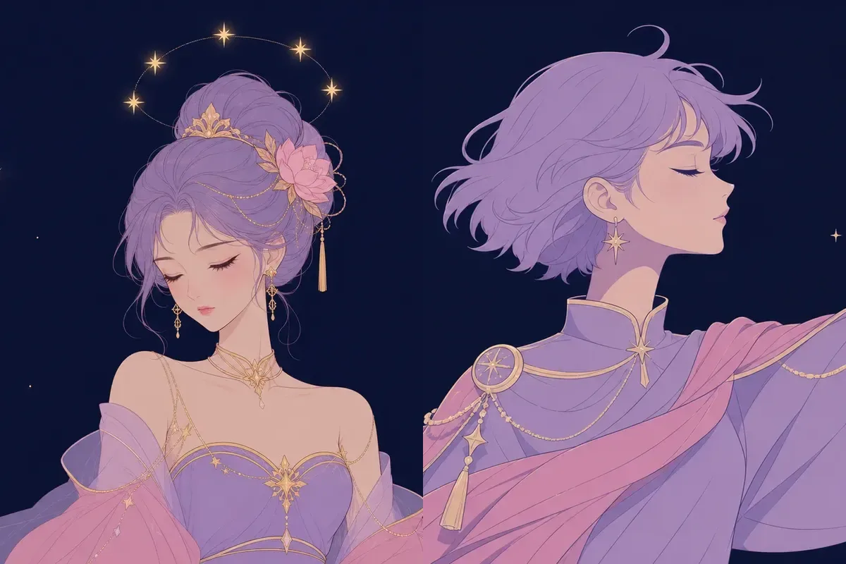 昴宿と参宿のイメージイラスト