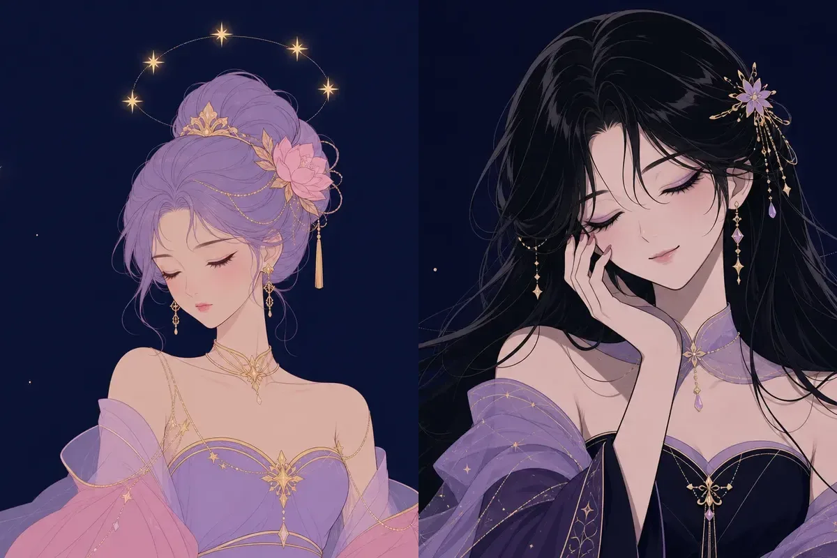 昴宿と心宿のイメージイラスト