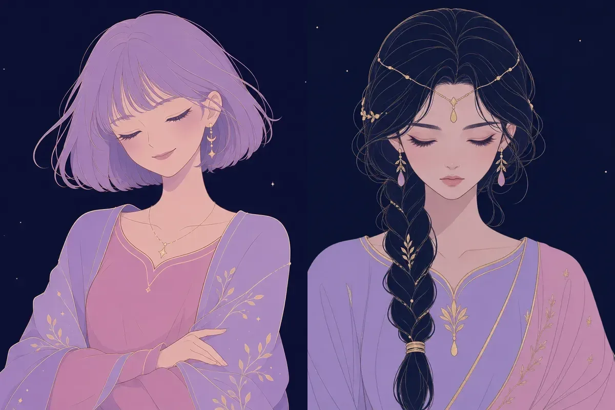 氐宿と尾宿のイメージイラスト