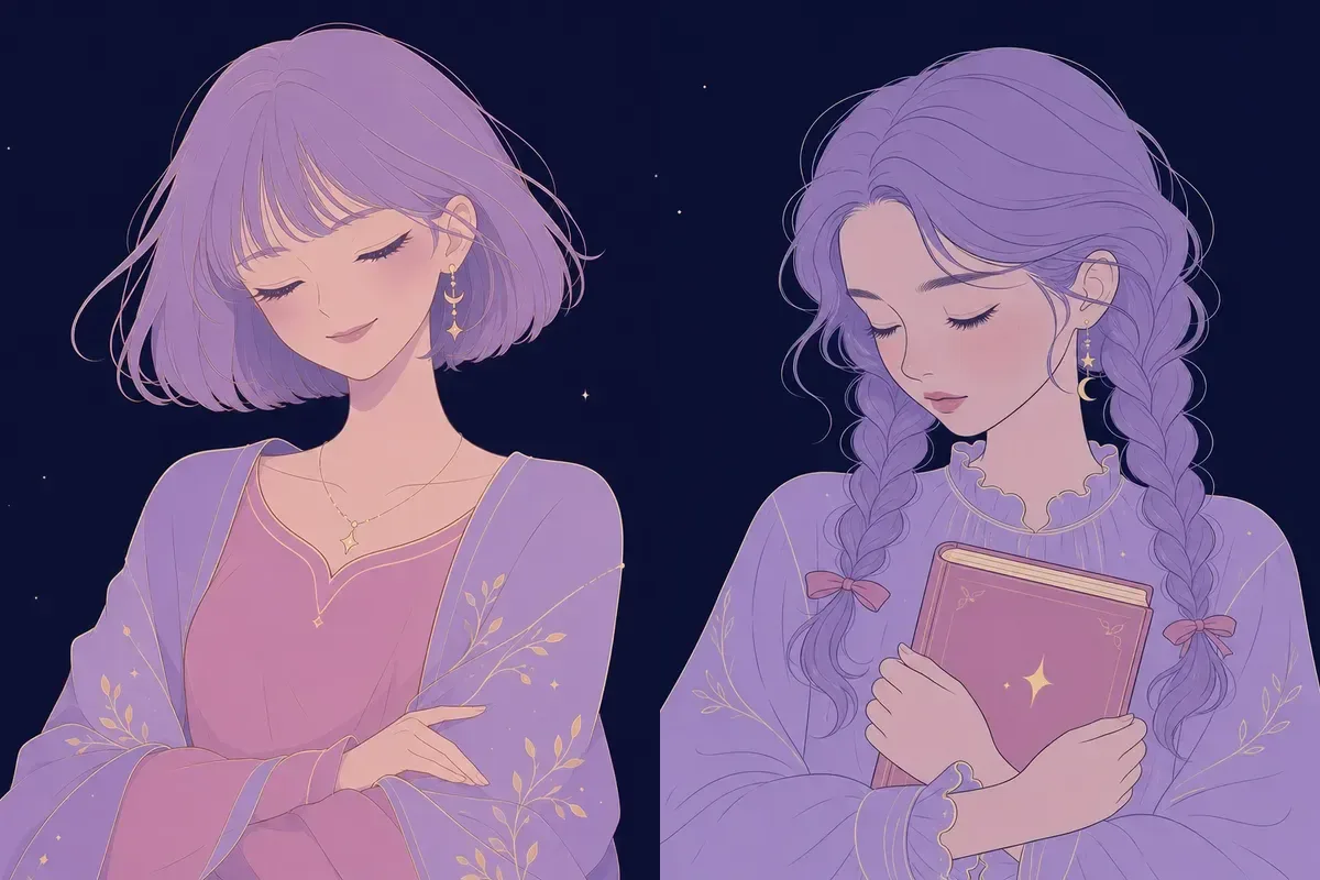 氐宿と女宿のイメージイラスト