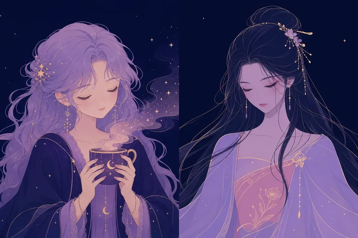 斗宿と柳宿のイメージイラスト