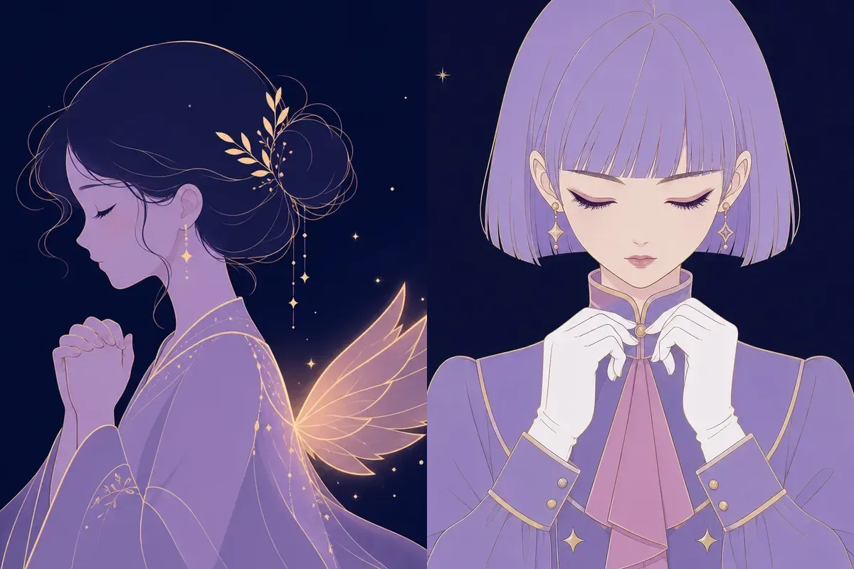 翼宿と奎宿のイメージイラスト