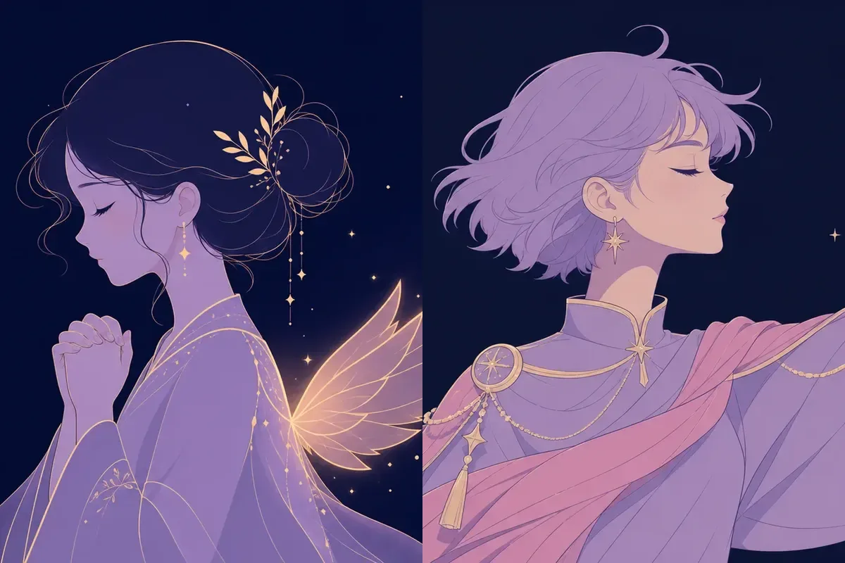 翼宿と参宿のイメージイラスト