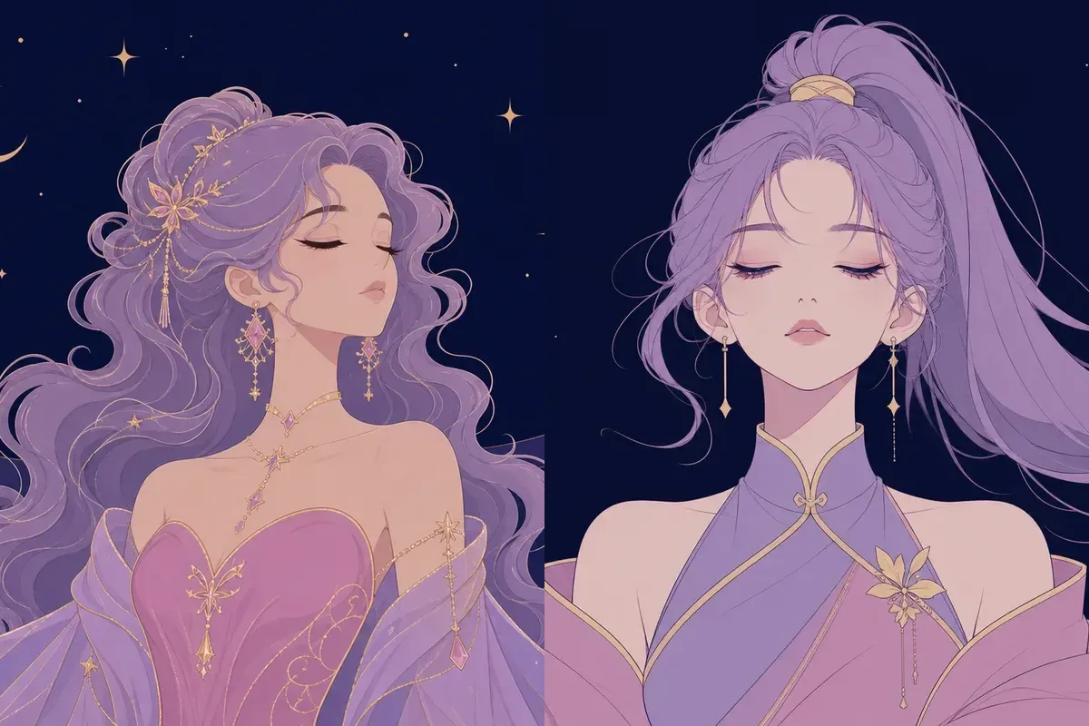 張宿と角宿のイメージイラスト