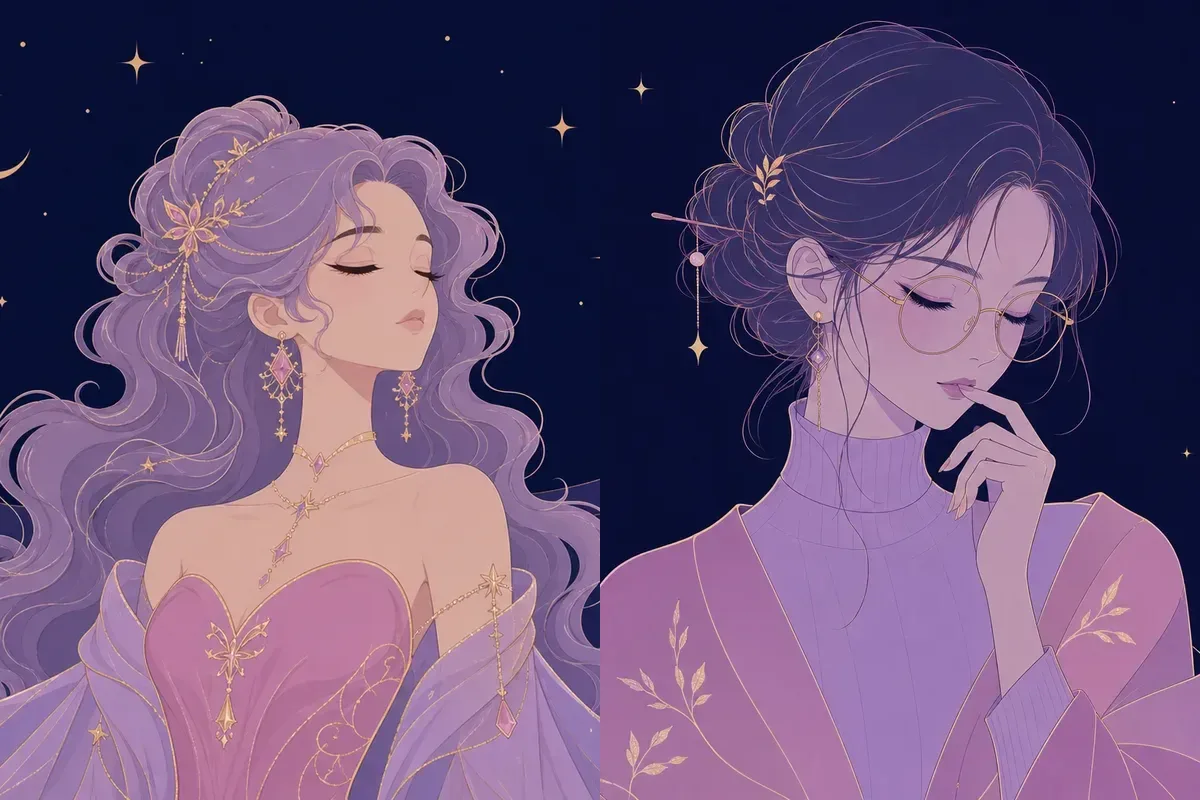 張宿と虚宿のイメージイラスト