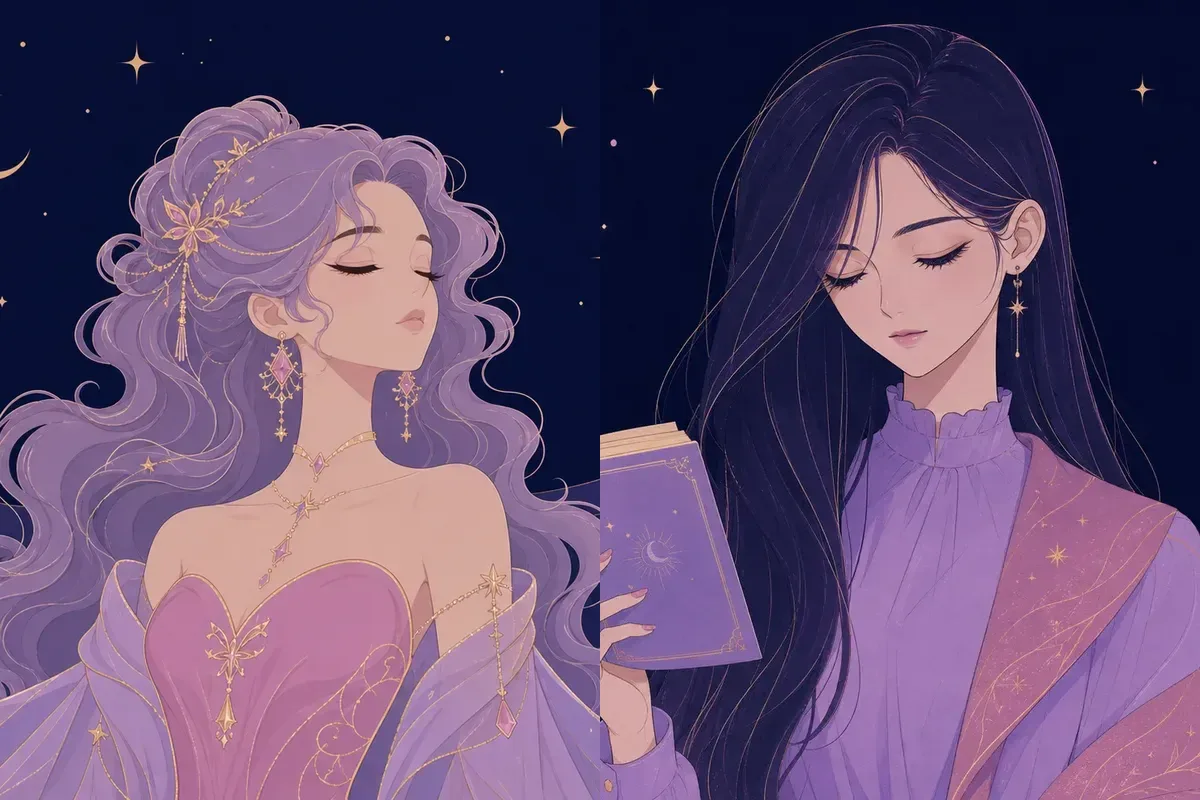 張宿と觜宿のイメージイラスト