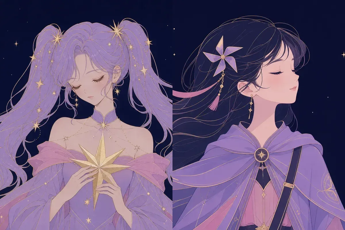 星宿と軫宿のイメージイラスト
