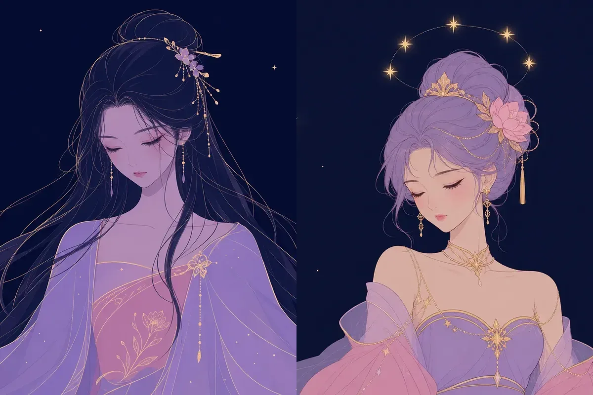柳宿と昴宿のイメージイラスト