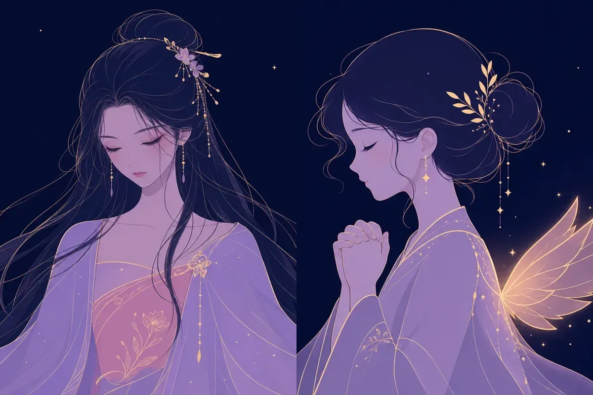 柳宿と翼宿のイメージイラスト