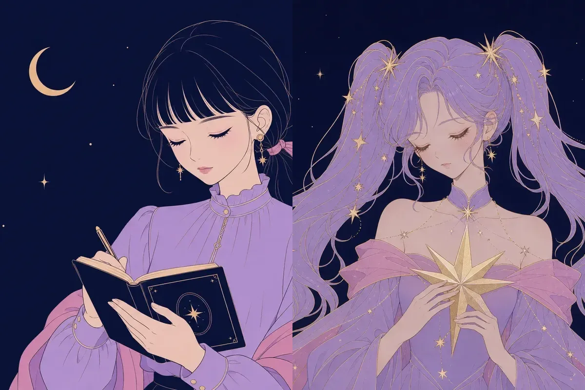 井宿と星宿のイメージイラスト