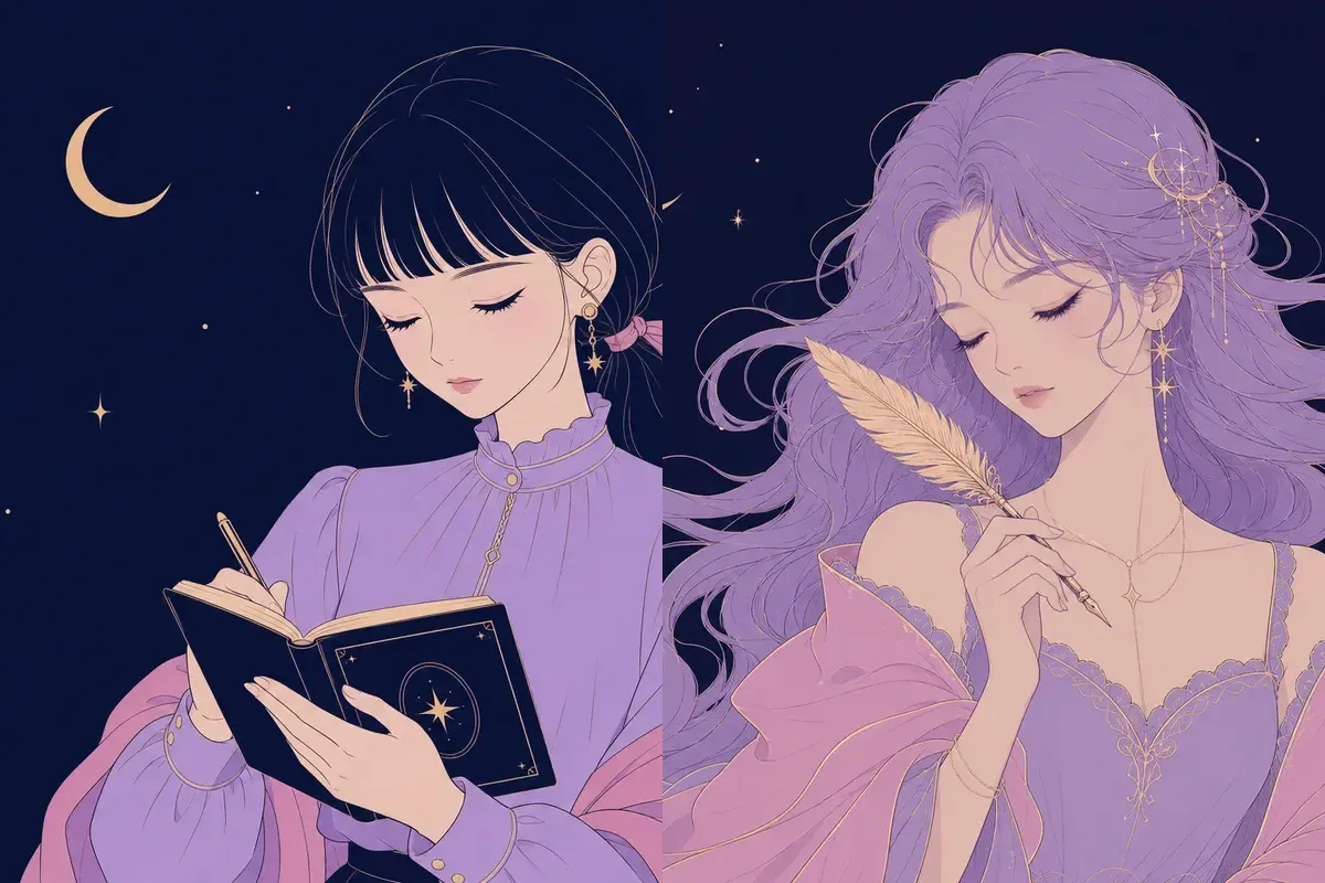 井宿と婁宿のイメージイラスト